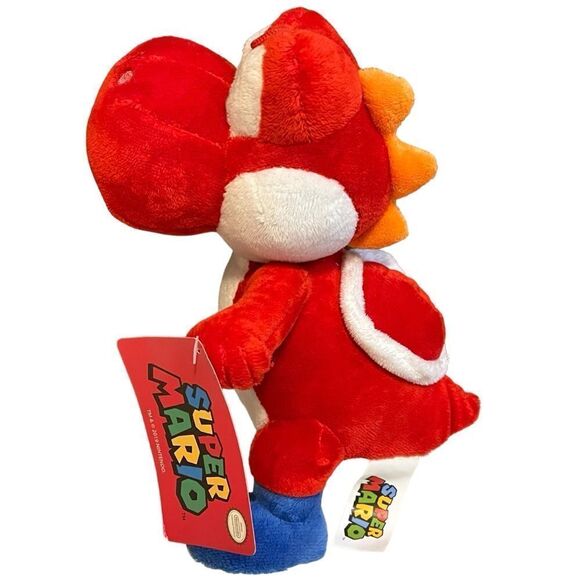Yoshi Plush Red Super Mario Brothers 10" Nintendo Plush Stuffed Animal Toy NWT. - Picture 4 of 9